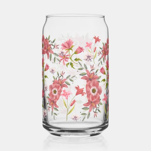 70s-sfeer bloemen blikvorm glas (Links)