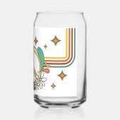 70s-sfeer bloemen blikvorm glas (Achterkant)