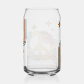 70s-sfeer bloemen blikvorm glas (Rechts)