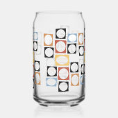 70s-sfeer bloemen blikvorm glas (Voorkant)