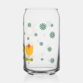 70s-sfeer bloemen blikvorm glas (Achterkant)