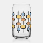 70s-sfeer bloemen blikvorm glas (Voorkant)