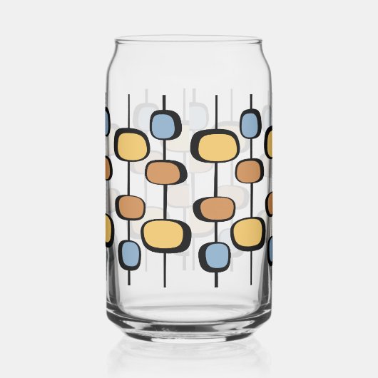 70s-sfeer bloemen blikvorm glas (Links)