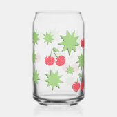70s-sfeer bloemen blikvorm glas (Voorkant)