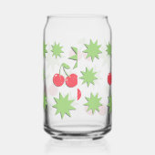 70s-sfeer bloemen blikvorm glas (Rechts)