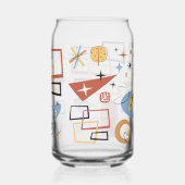 70s-sfeer bloemen blikvorm glas (Voorkant)