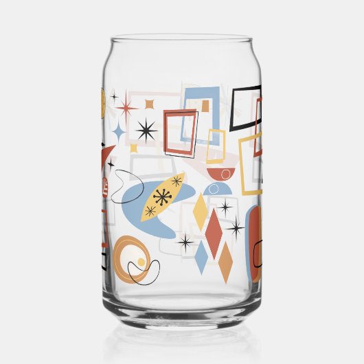 70s-sfeer bloemen blikvorm glas (Links)