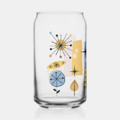 70s-sfeer bloemen blikvorm glas (Voorkant)