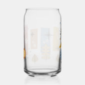 70s-sfeer bloemen blikvorm glas (Rechts)