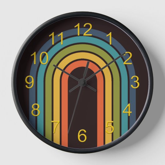 70s Sinaasappel Bruin Blauwgroen Patroon Custom Ke (Voorkant)