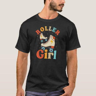 70s Skater 80s Retro Roller Skating Teen R T-shirt
