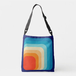 70s Square Rainbow Crossbody Tas