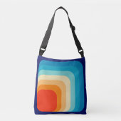 70s Square Rainbow Crossbody Tas (Voorkant)
