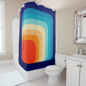 70s Square Rainbow Douchegordijn (In situ)