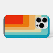 70s Square Rainbow iPhone Hoesje (Achterkant horizontaal)