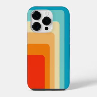 70s Square Rainbow iPhone 14 Plus Hoesje