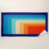 70s Square Rainbow Strandlaken (Voorkant)