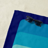 70s Square Rainbow Strandlaken (In situ)