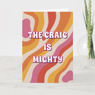 70s stijl, Iers The craic is mighty Kaart