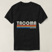70s Stijl Tacoma WA Hoodie T-shirt (Design voorkant)