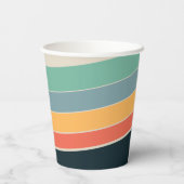 70s strepen papieren bekers (Achterkant)