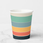 70s strepen papieren bekers (Links)