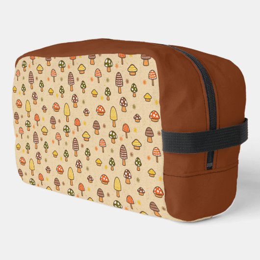 70s Style Retro Mushrooms Toilettasje (Linkerhoek)