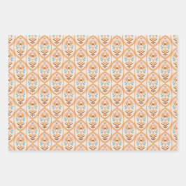 70's Summer Retro Garden | Inpakpapier Vel