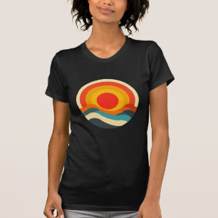 70's Sunburst Coolness Retro-geïnspireerde Vibe T-shirt
