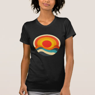 70's Sunburst Coolness Retro-geïnspireerde  Vibe T-shirt