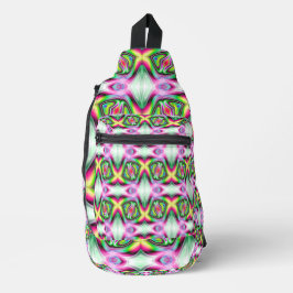 70s Sunny Retro Prism Print Cut Naaizak Sling Bag
