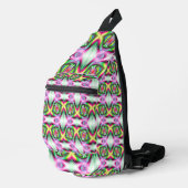 70s Sunny Retro Prism Print Cut Naaizak Sling Bag (Rechterhoek)