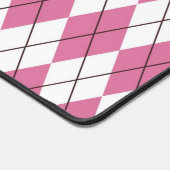 70s Tartan-Patroon Roze Bureaumat (Hoek)