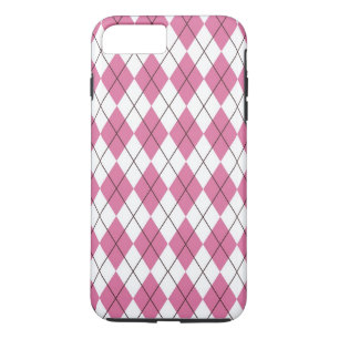 70s Tartan-Patroon Roze Case-Mate iPhone Case