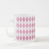 70s Tartan-Pattern Pinky Matglas Koffiemok (Links)