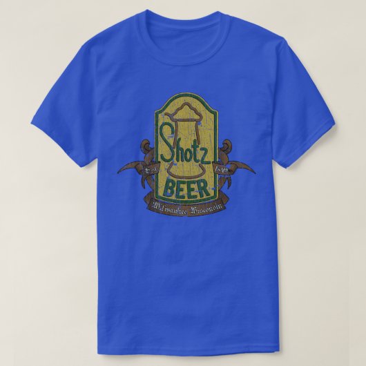 70s Tv Shotz Beer Milwaukee 1849 T-shirt (Design voorkant)