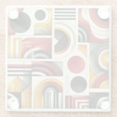 70s Urban Flow Glazen Onderzetter (Achterkant)