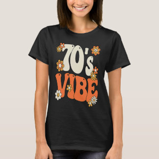 70's Vibe Costume 70s Party Outfit Groovy Hippie P T-shirt