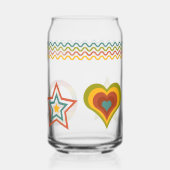 70s-vibes stijl blikvorm glas (Achterkant)