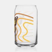 70s-vibes stijl blikvorm glas (Achterkant)