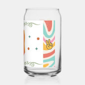 70s-vibes stijl blikvorm glas (Achterkant)