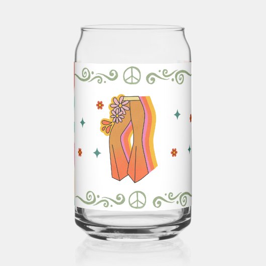 70s-vibes stijl blikvorm glas (Links)