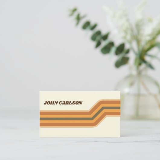 70s  visitekaartje (Staand voorkant)