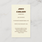 70s  visitekaartje (Achterkant)