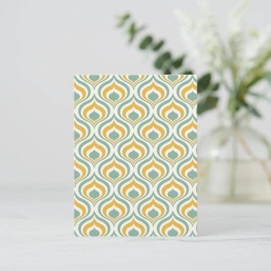 70's Wallpaper Pattern Briefkaart (Staand voorkant)