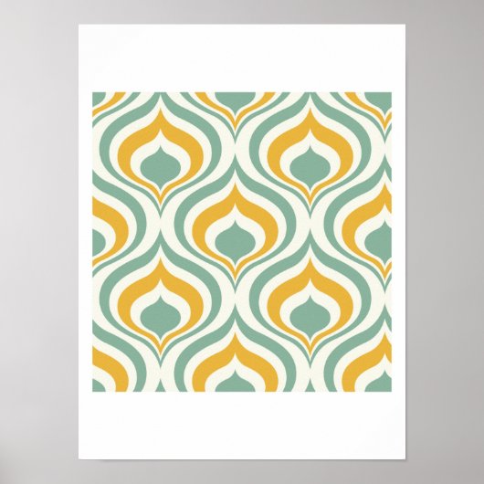 70's Wallpaper Pattern Poster (Voorkant)