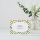 70's Wallpaper Pattern Visitekaartje (Staand voorkant)