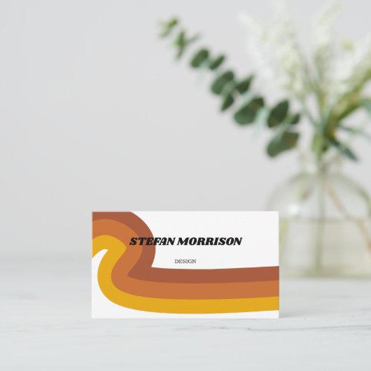 70s wervelkolom visitekaartje (Staand voorkant)