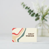 70s  zwendel retro visitekaartje (Staand voorkant)