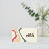 70s  zwendel retro visitekaartje (Staand voorkant)